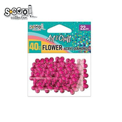 Accesorii craft-floricele acril 22mm 40buc/set sc1964