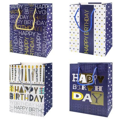 Punga cadou happy birthday 30x42x12cm hb-l 34692