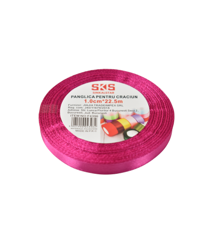 Panglica 1.0cmx22.5m fucsia f4396