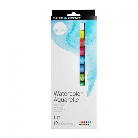 Set 12x12ml watercolour fl134500100