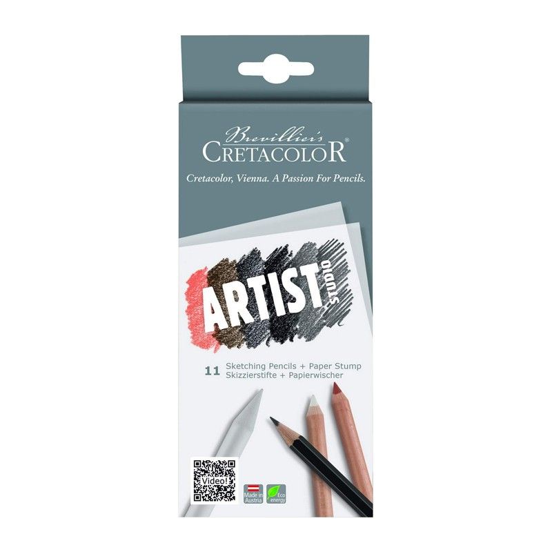 Set 11 Creioane Pastel + Estompa Artist Studio 465 11