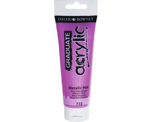 Culori acril graduate 120ml metallic pink fl123120722