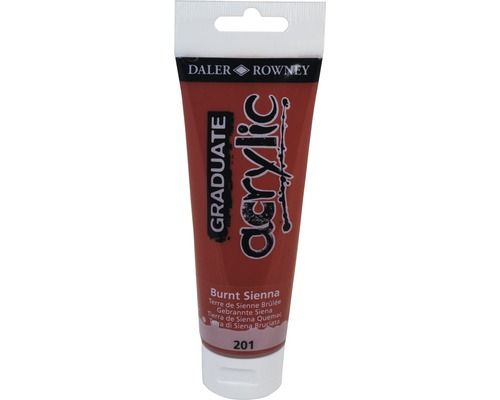 Culori acril graduate 120ml burnt sienna fl123120201