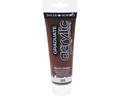 Culori acril graduate  120ml burnt umber fl123120225