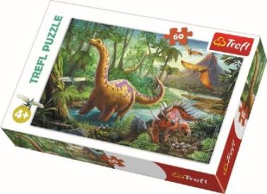 Puzzle trefl 60 migratia dinozaurilor 17319