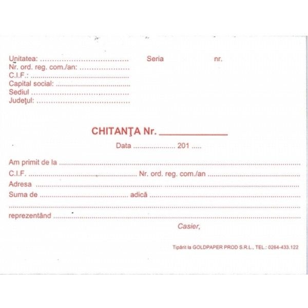 Chitantier 2exemp.100  file                                 