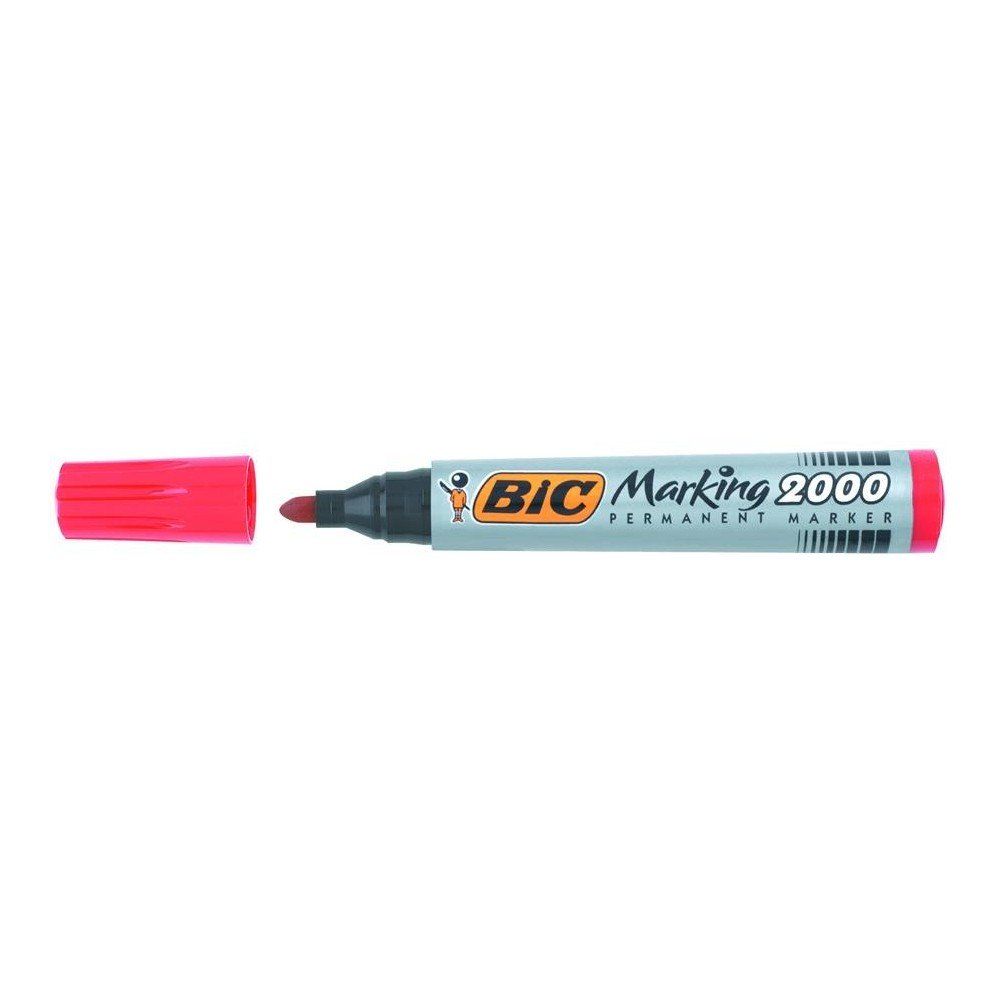 Marker permanent rosu varf rotund 2000 bic bc820913         