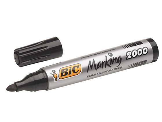 Marker permanent negru varf rotund 2000 bic bc820915        