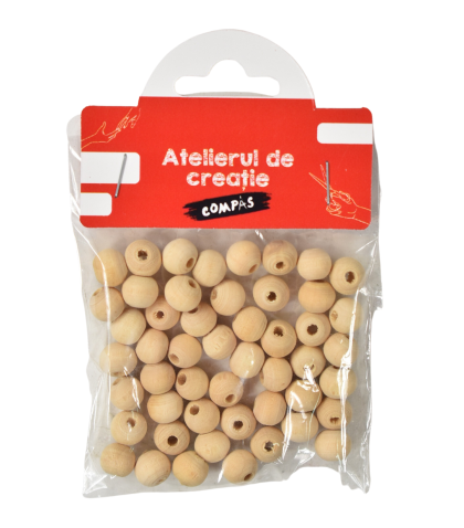 Accesorii craft - bilute lemn natur 50/set