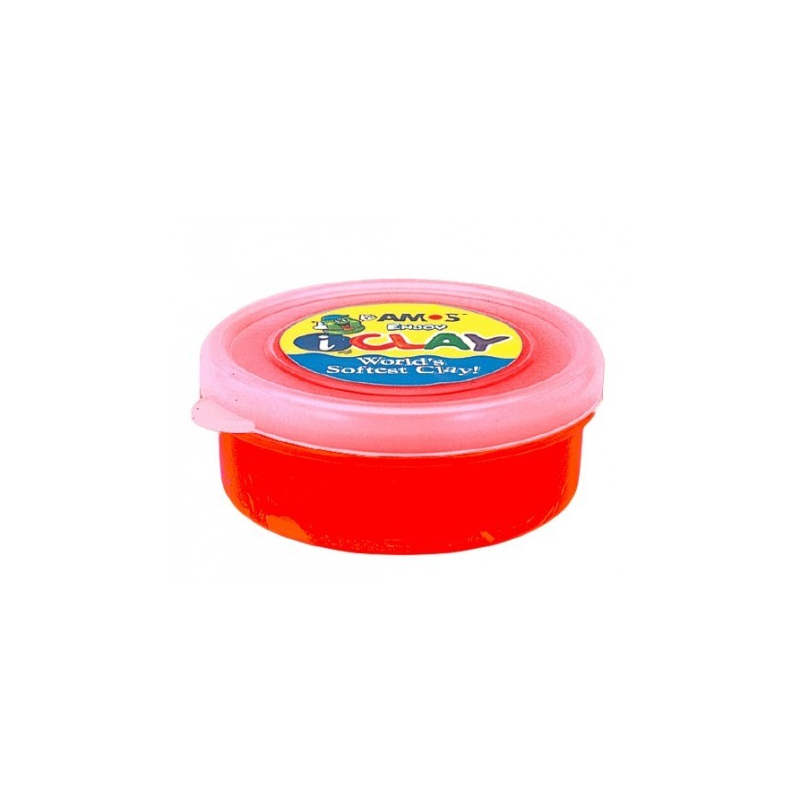 Plastilina amos 18g/cutie rosu