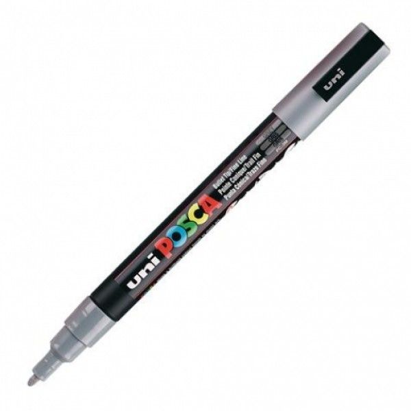 Marker uni pc-3m posca 09-13mm gri