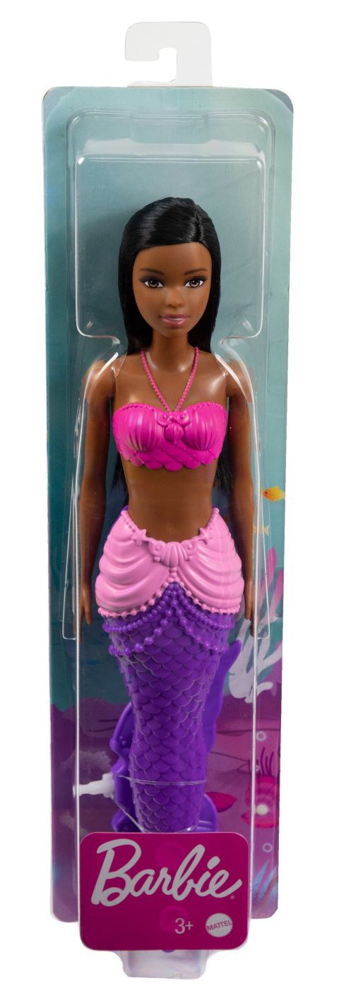 Papusa - Barbie - Sirena bruneta - Mattel