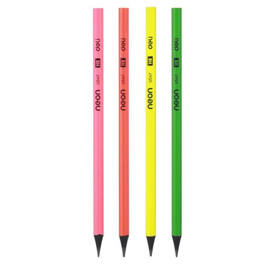 Creion grafit fara lemn hb neon deli dleu54700