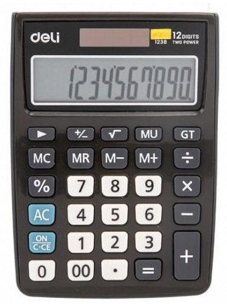 Calculator birou 12dig alb-gri 1238 deli dle1238gr+++       