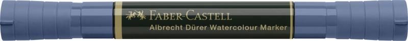 Marker solubil 2cap.  Albastru faber castel 247