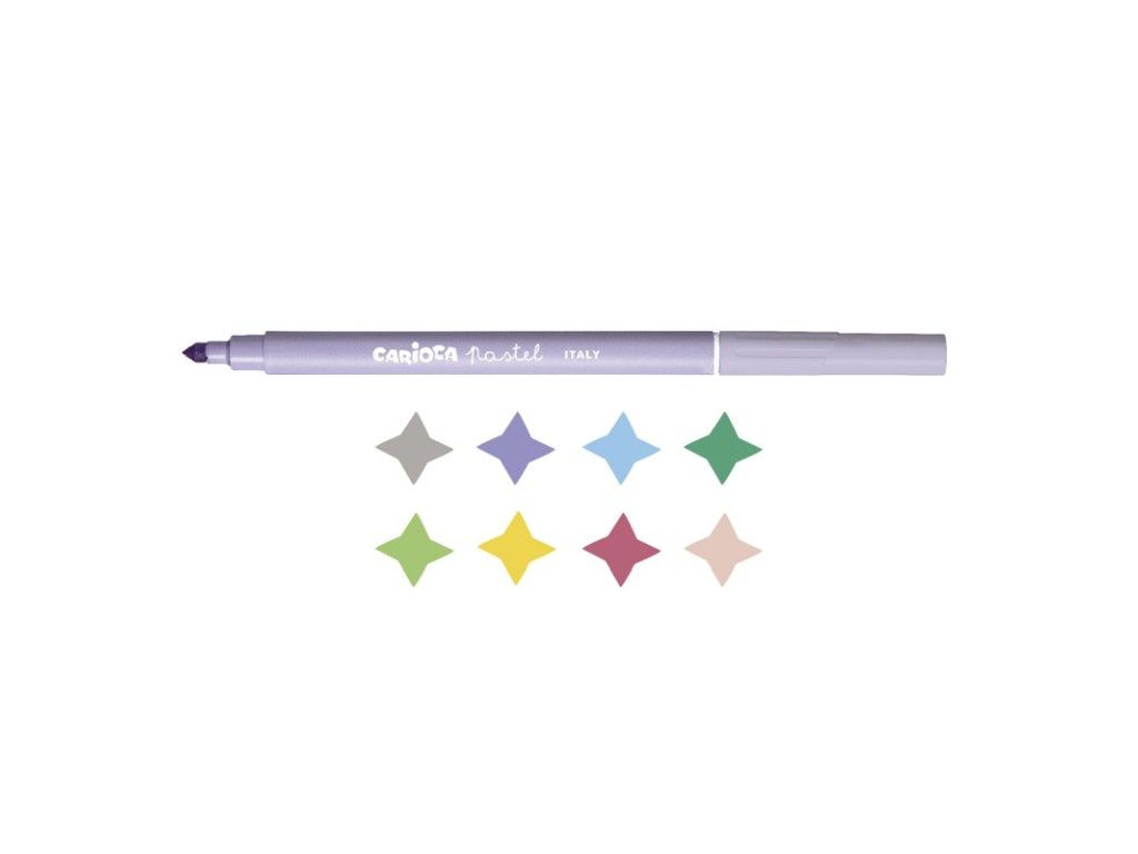 Carioca pastel 8/set skr195