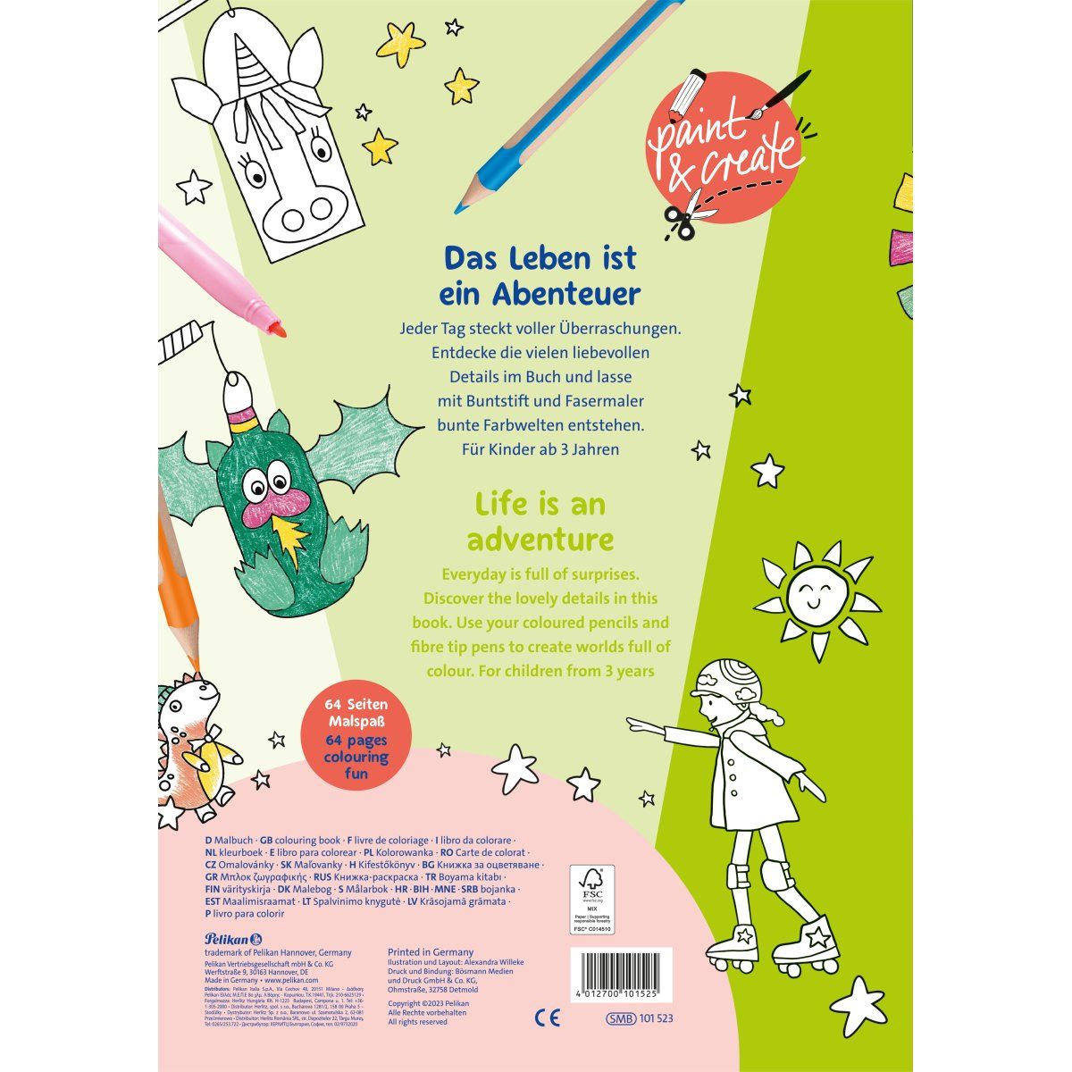 Carte de colorat my daily adventure a4 64file 101523