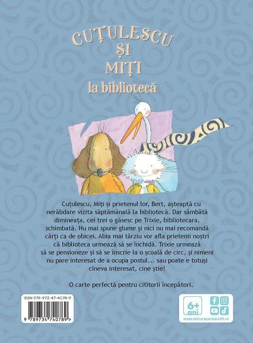 Cutulescu si Miti la biblioteca - James Howe