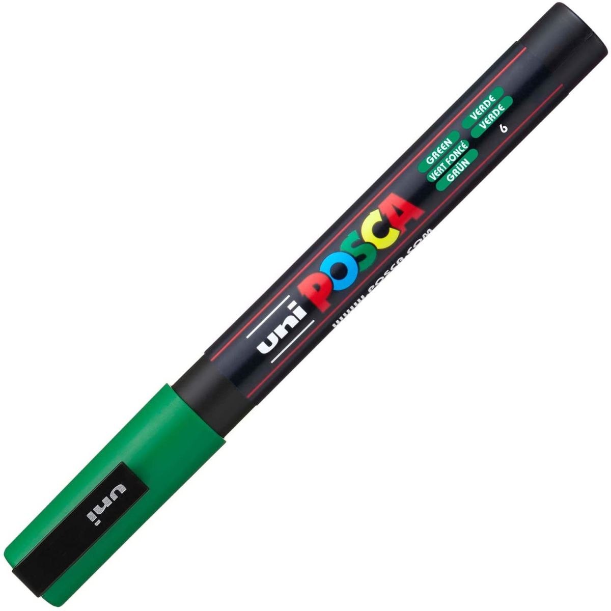Marker uni pc-3m posca 09-13mm verde