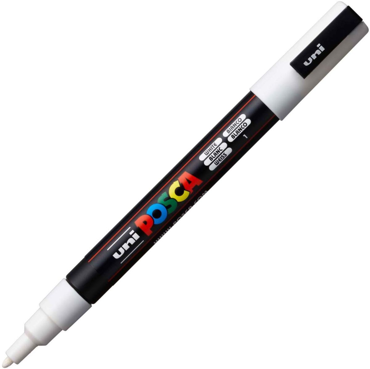 Marker uni pc-3m posca 09-13mm alb