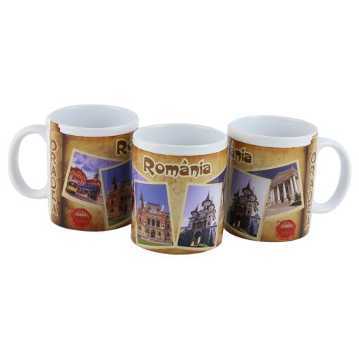 Cana ceramica Oradea 330 ml maro 2363