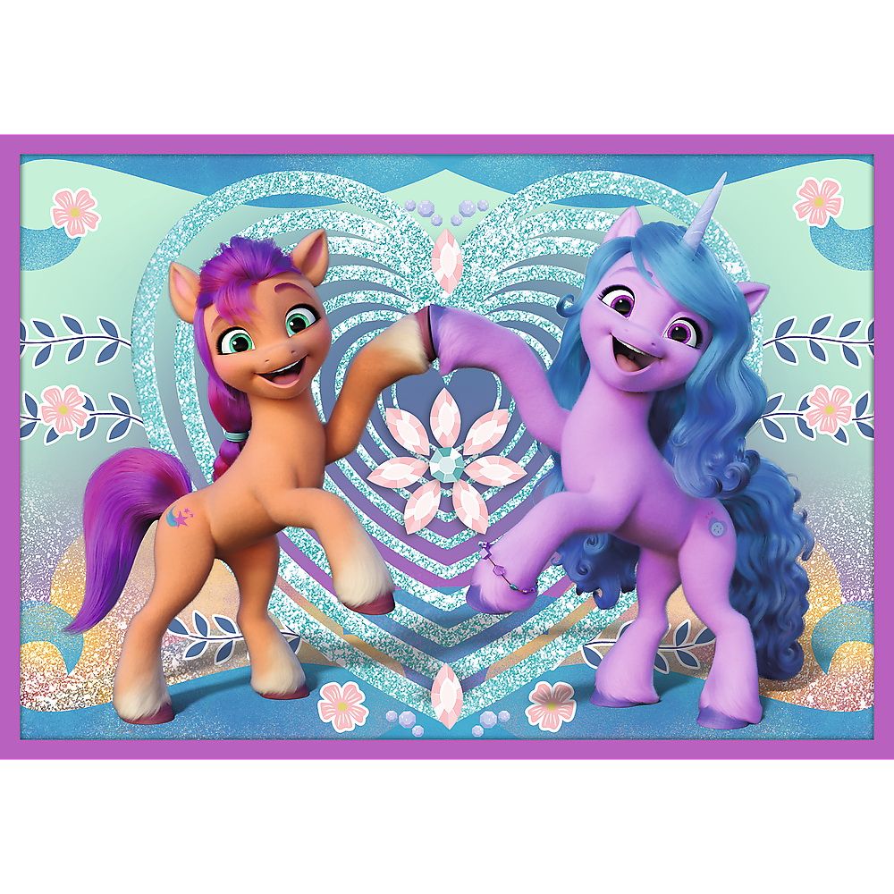 Puzzle trefl 10in1 my little pony poneii stralucitori 90389