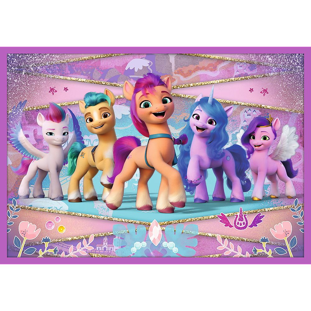 Puzzle trefl 10in1 my little pony poneii stralucitori 90389