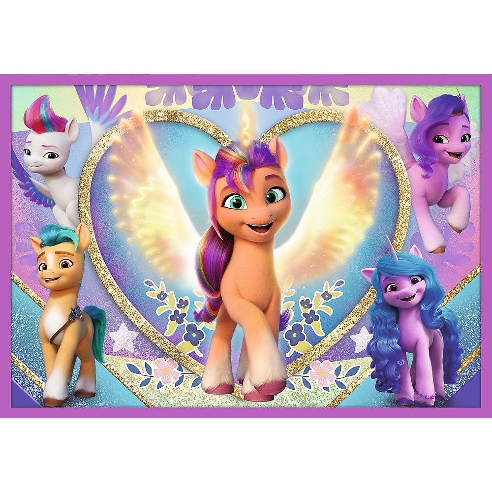 Puzzle trefl 10in1 my little pony poneii stralucitori 90389