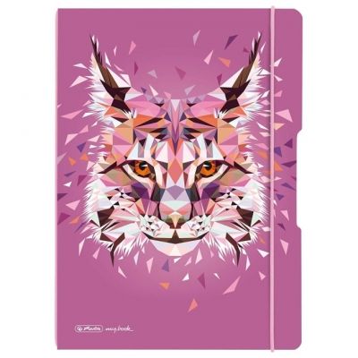 Caiet my book flex a4 2x40f motiv wild animals lynx 50027279
