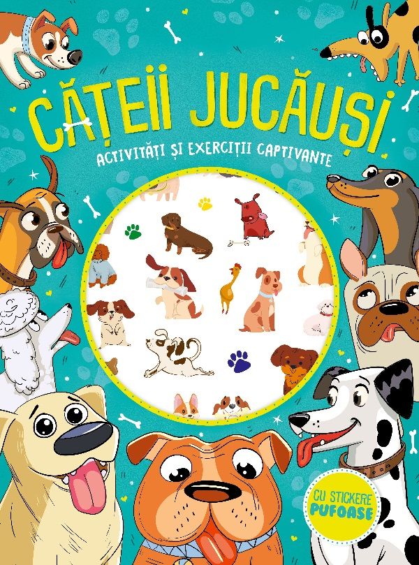 Cateii jucausi. Cu stickere pufoase