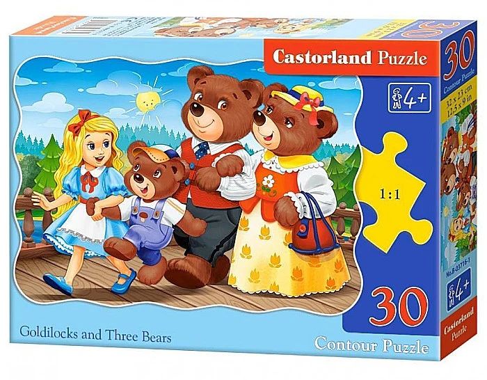 Puzzle 30 piese goldilocks and three bears castorland