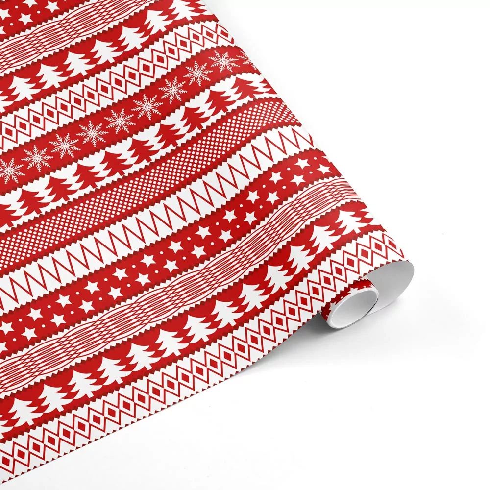 Hartie de ambalat 70x600 christmas sweater rabbit