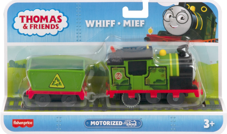 Thomas locomotiva motorizata whiff cu vagon mthfx96_hmc23