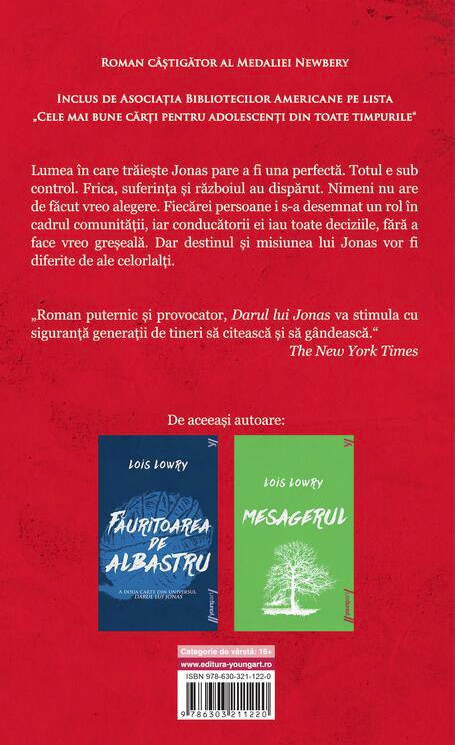 Darul lui Jonas - Lois Lowry