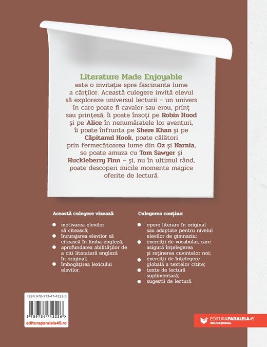 Literature Made Enjoyable A Workbook for 7th and 8th grade students - Florin Radu Bortes