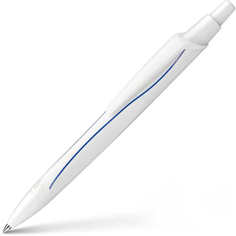Ballpoint pen reco white refill eco 725 m blue