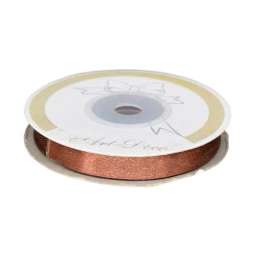Panglica satin cafea 10mmx25m 478133