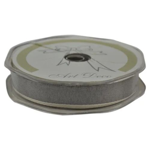 Panglica din textil gri 15mmx20m 441476