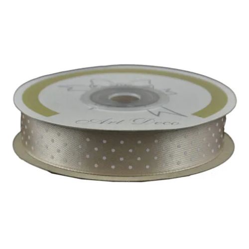 Panglica satin cu buline 15mmx25m 478991