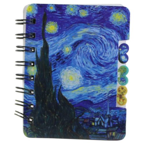 Agenda cu spirala van gogh 10x12cm 8114