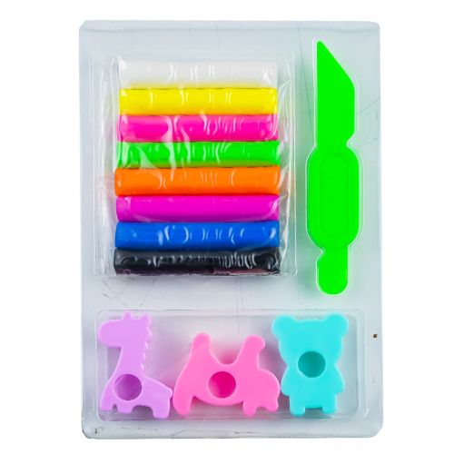 Plastilina 8 culori + forme nebo 16724
