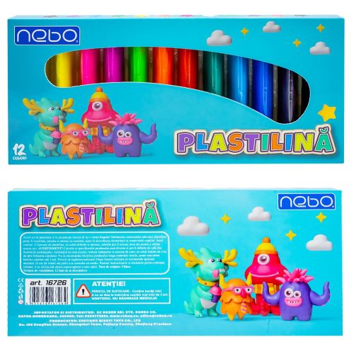Plastilina 12 culori nebo 16726