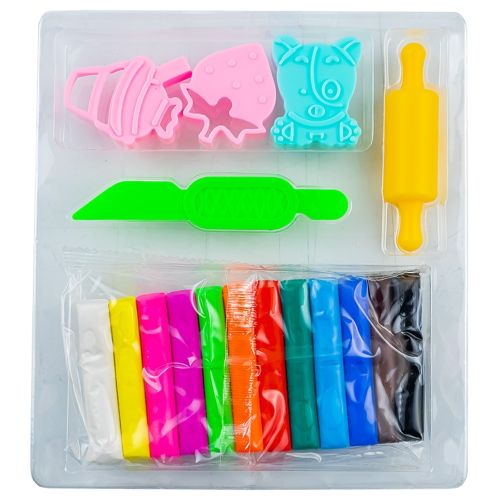Plastilina 12 culori + forme nebo 16725