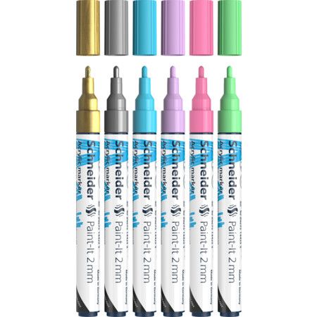 Marker cu vopsea acrilica paint it 310 2mm/6set pmk026