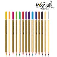 Creioane Color 12 Culori+Argintiu+Auriu Sc323