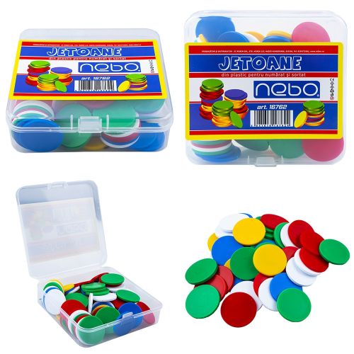 Jetoane din plastic 80buc/set nebo 16762