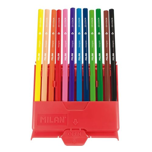 Creion color 12 milan cutie plastic