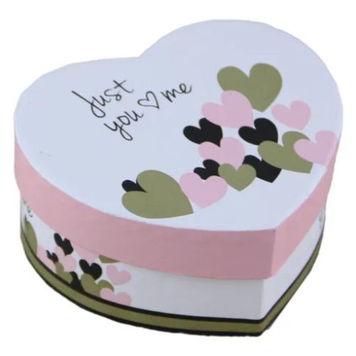 Cutie cadou inimioara floral/heart 61345