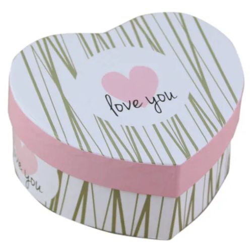 Cutie cadou inimioara floral/heart 61345