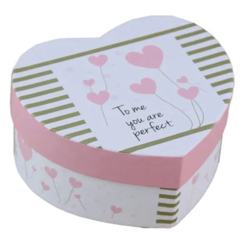 Cutie cadou inimioara floral/heart 61345